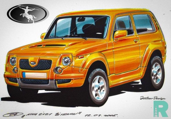 Уникальные эскизы Lada 4x4 для Европы оказались в Интернете