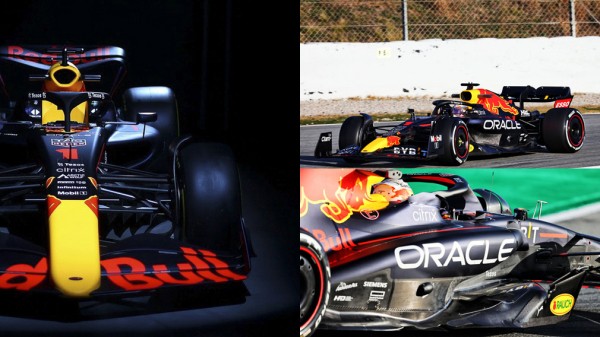 Новый болид RB18 команды Red Bull Формулы-1 впервые появился на публике