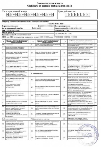 Для чего нужна диагностическая карта автомобиля