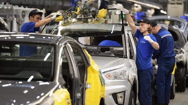 В России выпуск автомобилей увеличился на 9%
