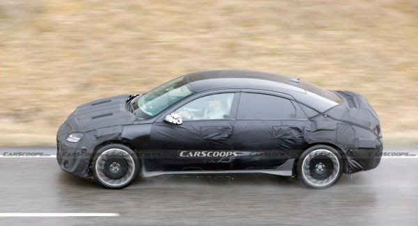 Hyundai Ioniq 6 2023 года сфотографировали на тестах с новым спортивным бампером