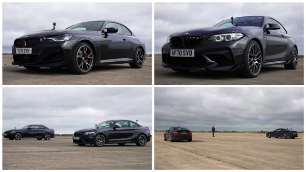 Два купе BMW 2 Series сразились в заезде на четверть мили