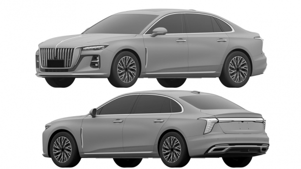 В России запатентовали новый седан бизнес-класса Hongqi H5