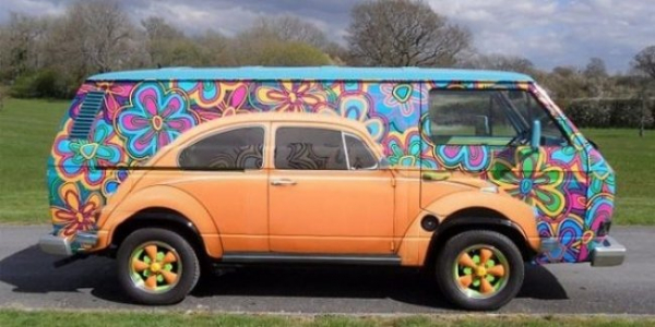 У Британії знайшли незвичайний Volkswagen з оптичною ілюзією