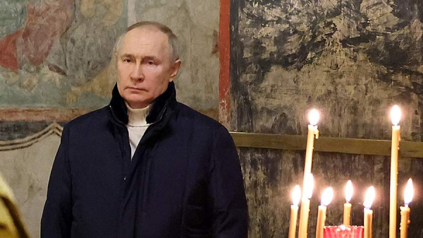 Путин поздравил россиян с Рождеством
