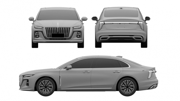 В России запатентовали новый седан бизнес-класса Hongqi H5
