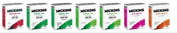Корейские моторные масла MICKING с расширенной гарантией от производителя