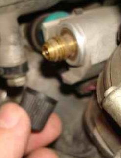 Измерение давления топлива в рампе