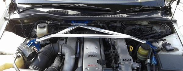 Установка распорок передней и задней стоек