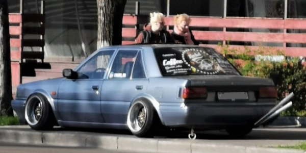 У Києві помічено раритетний Nissan Bluebird у нестандартному тюнінгу