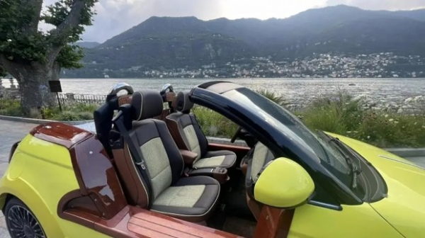 Електромобіль Fiat 500 допрацювали в ательє Carrozeria Castagna