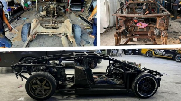 Тайські майстри перетворили стареньку Toyota Crown на Lamborghini Aventador