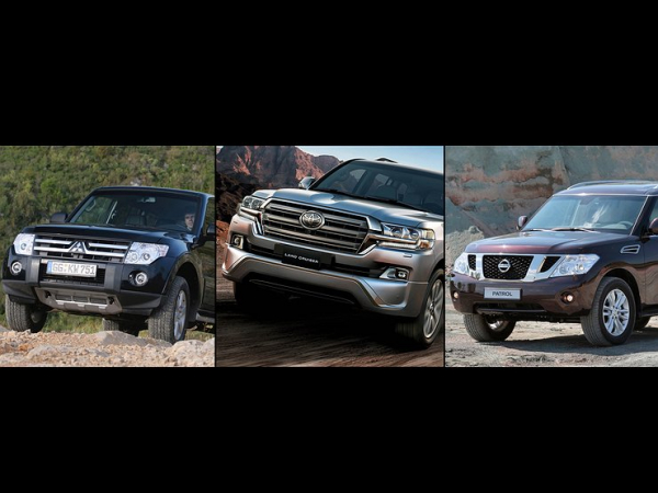 Битва подержанных внедорожников: Toyota Land Cruiser, Nissan Patrol и Mitsubishi Pajero Битва подержанных внедорожников: Toyota Land Cruiser, Nissan Patrol и Mitsubishi Pajero