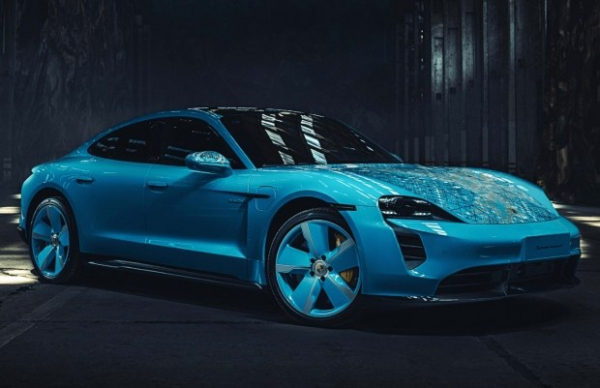 Електромобіль Porsche Taycan перетворили на витвір мистецтва