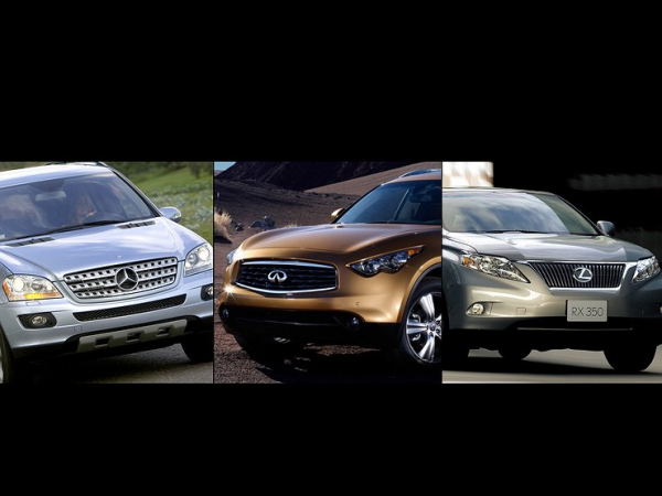 Выбираем между подержанными Lexus RX, Infiniti FX и Mercedes-Benz ML Выбираем между подержанными Lexus RX, Infiniti FX и Mercedes-Benz ML