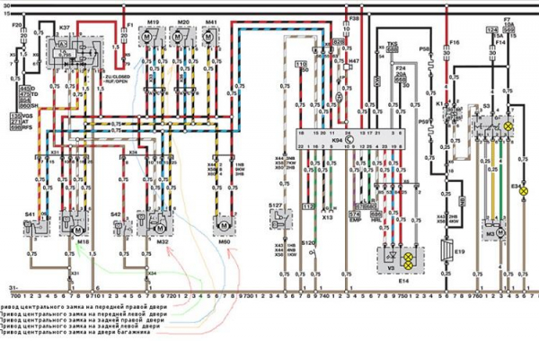 Подключение центрального замка