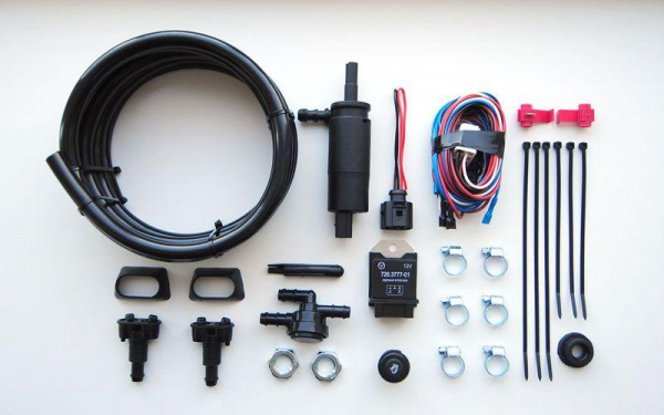 Установка омывателя фар