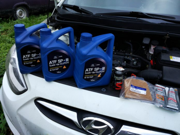 Как поменять масло АКПП Солярис самостоятельно