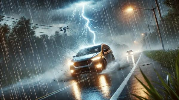 Выйти или остаться в машине - что будет, если в автомобиль с людьми ударит молния