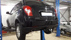 Как поменять масло в АКПП Санг Енг Актион