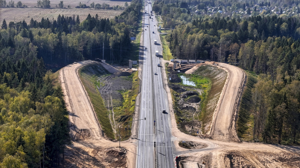 Готовность новой транспортной развязки на&nbsp;М-1 &laquo;Беларусь&raquo; в Московской области составляет более 50%