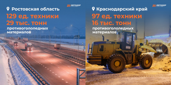 Трасса М-4 Дон полностью готова к зиме Трасса М-4 Дон полностью готова к зиме