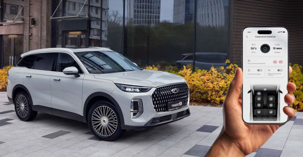 Кроссовер Chery Tiggo 9 оснащен штатной телематикой
