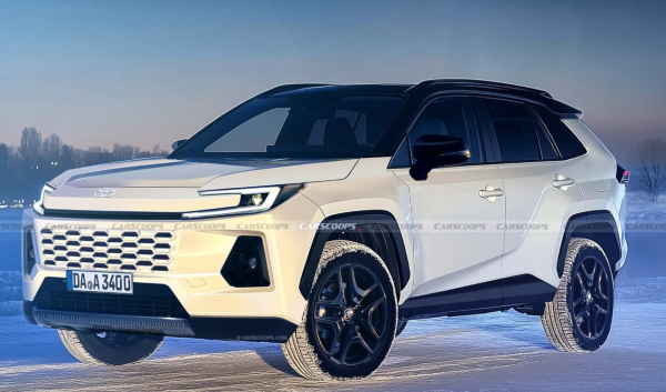 Совершенно новый Toyota RAV4 раскрыли на независимых фотоизображениях  Совершенно новый Toyota RAV4 раскрыли на независимых фотоизображениях