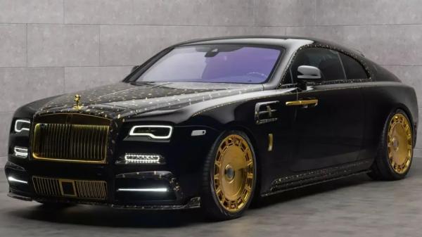 Отделка 24-каратным золотом: ателье Mansory показало свою версию Rolls-Royce Wraith